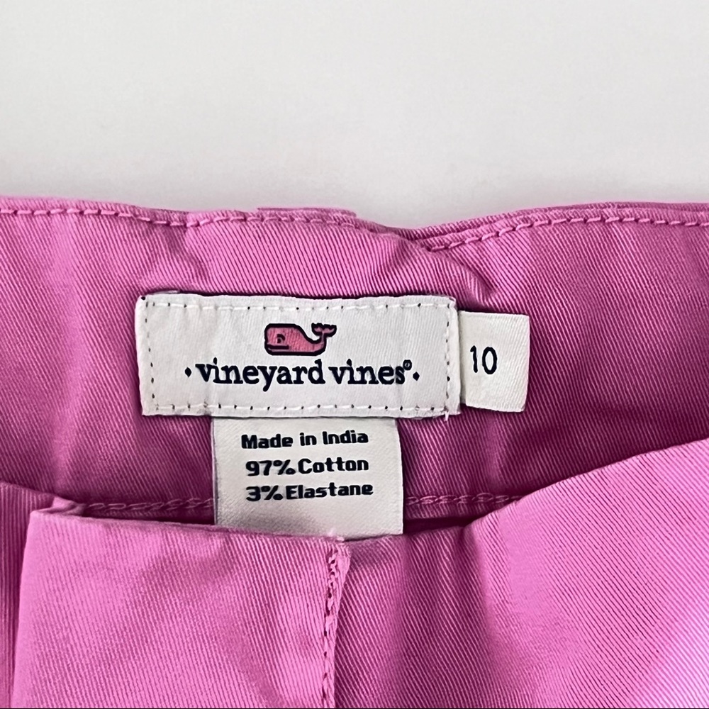 Vineyard Vines Girls Pink Khaki Shorts size 10 - Picture 3 of 5